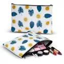 Flora Medium Leather Cosmetic Bag