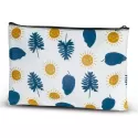 Flora Medium Leather Cosmetic Bag