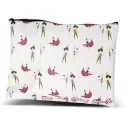 Flora Large Leather Cosmetic Bag