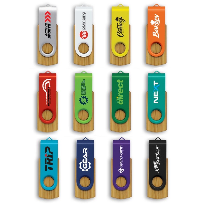 Helix 4GB Bamboo USB Flash Drive