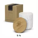 NATURA Ceramic Candle with Bamboo Lid