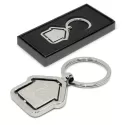 Spinning House Metal Keyring
