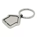 Spinning House Metal Keyring