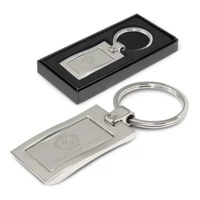 Wave Metal Keyring