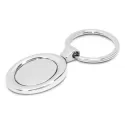 Oval Metal Keyring