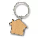 Santo House Shaped Metal Keyring