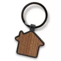 Santo House Shaped Metal Keyring
