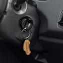 Santo Car Shaped Metal Keyring
