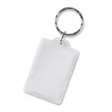 Lens Rectangle Plastic Keyring