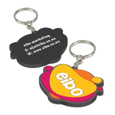 Small One Side Moulded PVC Keyring