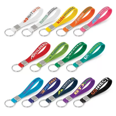 Debossed Silicone Keyring