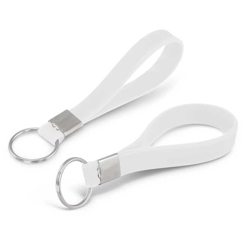 Debossed Silicone Keyring