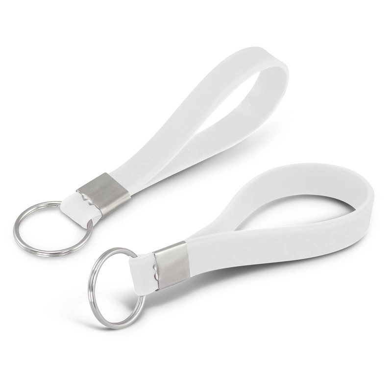 Debossed Silicone Keyring