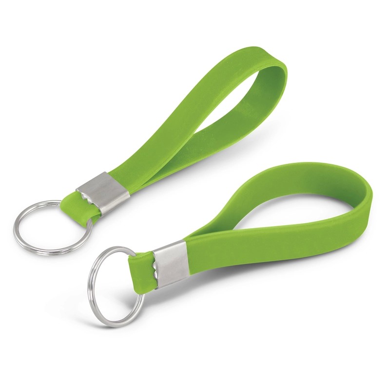 Debossed Silicone Keyring