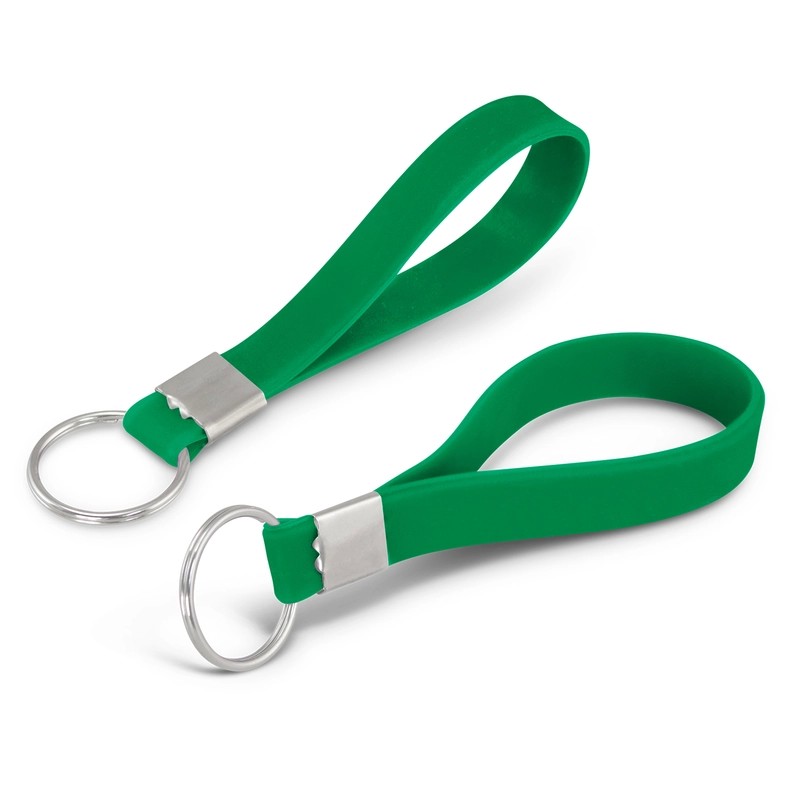 Debossed Silicone Keyring