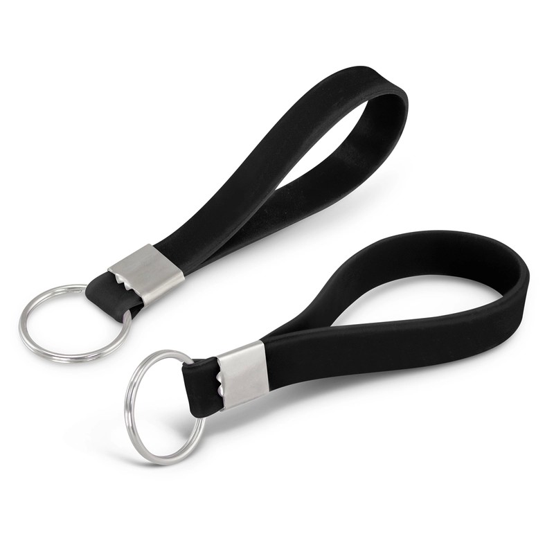 Debossed Silicone Keyring