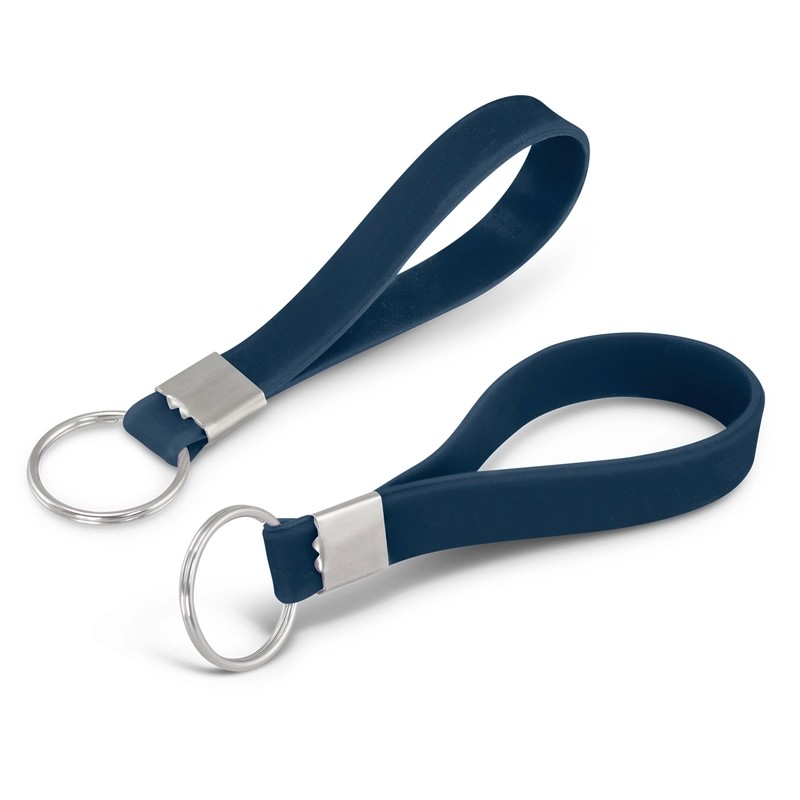 Debossed Silicone Keyring
