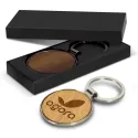 Santo Round Beech Keyring