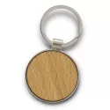 Santo Round Beech Keyring