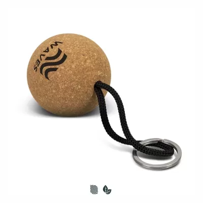 Round Cork Floating Keyring