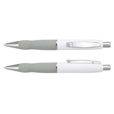 Turbo White Barrel Metal Pen