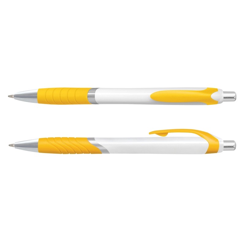 Jet White Barrel Plastic Pen