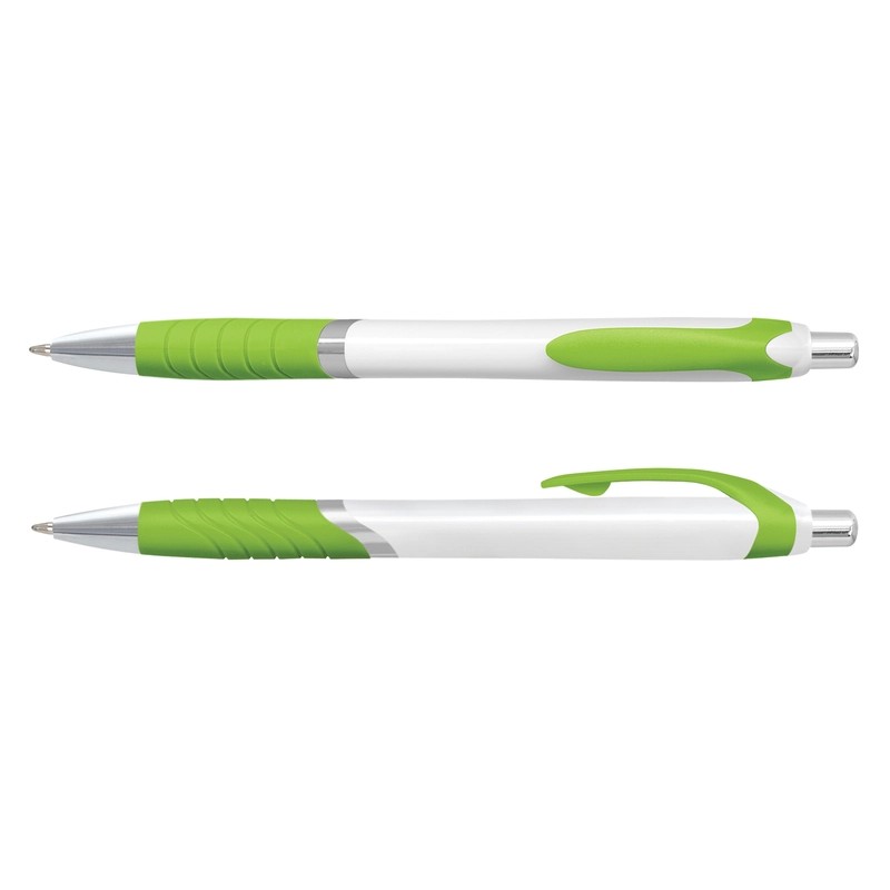 Jet White Barrel Plastic Pen