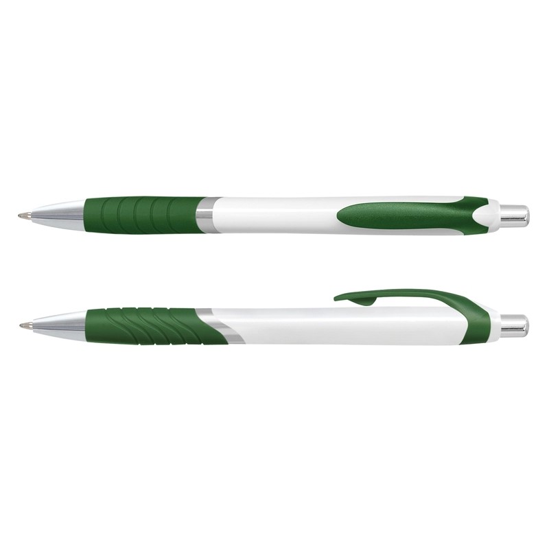 Jet White Barrel Plastic Pen