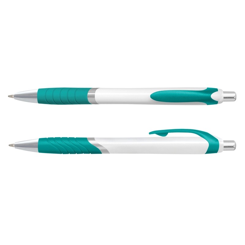 Jet White Barrel Plastic Pen