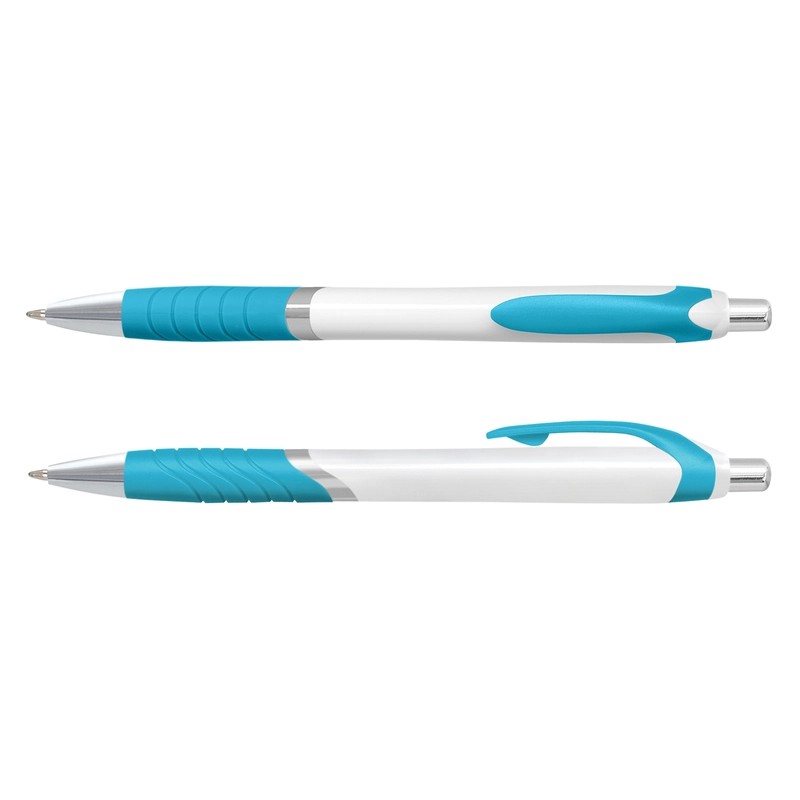 Jet White Barrel Plastic Pen