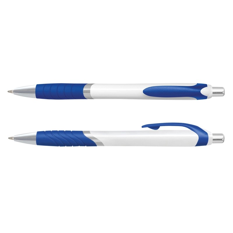 Jet White Barrel Plastic Pen