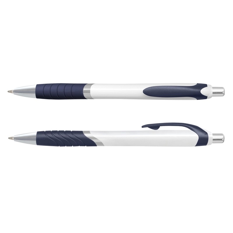 Jet White Barrel Plastic Pen