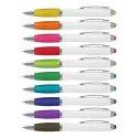 Vistro White Barrel Plastic Stylus Pen