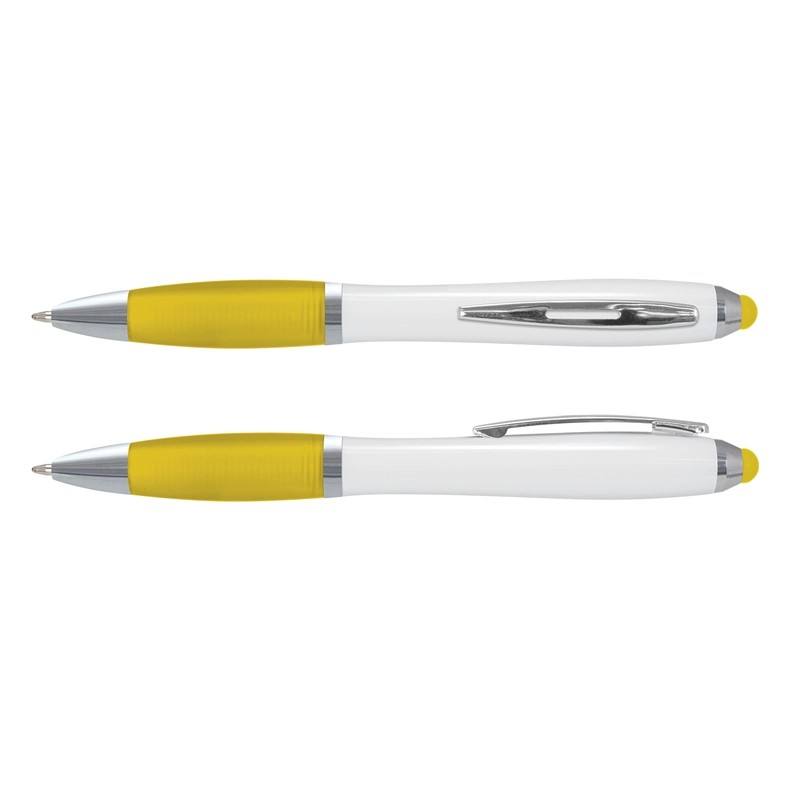 Vistro White Barrel Plastic Stylus Pen