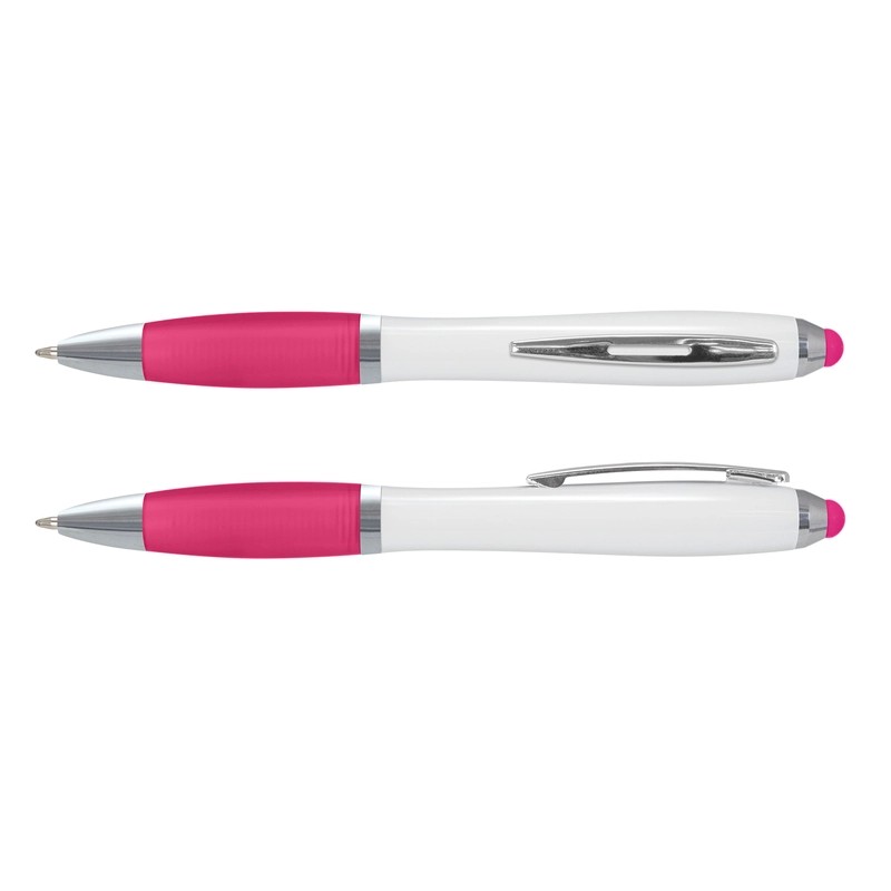 Vistro White Barrel Plastic Stylus Pen