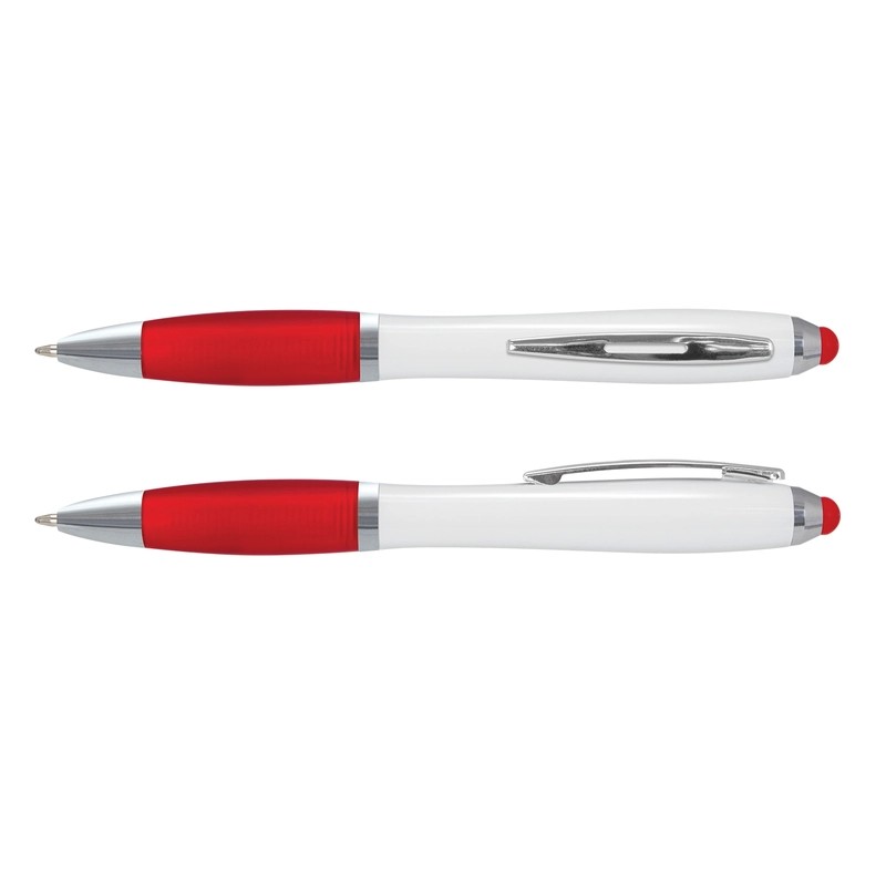 Vistro White Barrel Plastic Stylus Pen