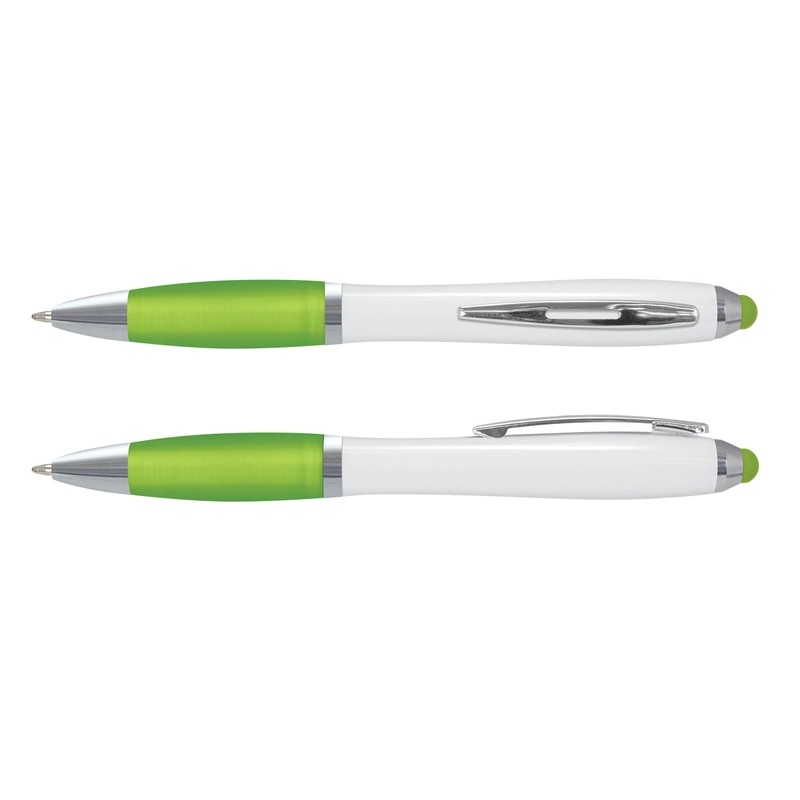 Vistro White Barrel Plastic Stylus Pen