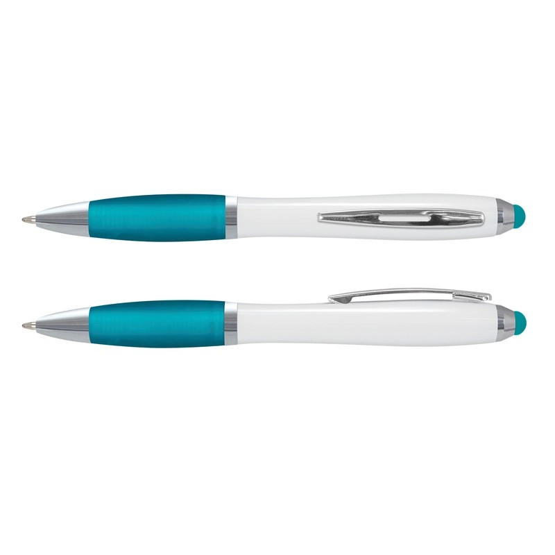 Vistro White Barrel Plastic Stylus Pen
