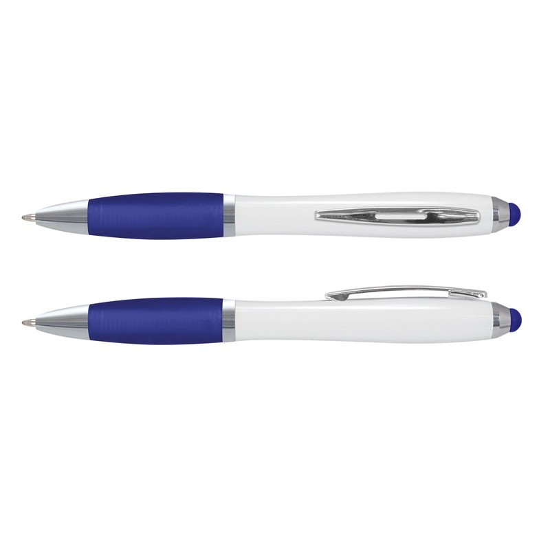 Vistro White Barrel Plastic Stylus Pen