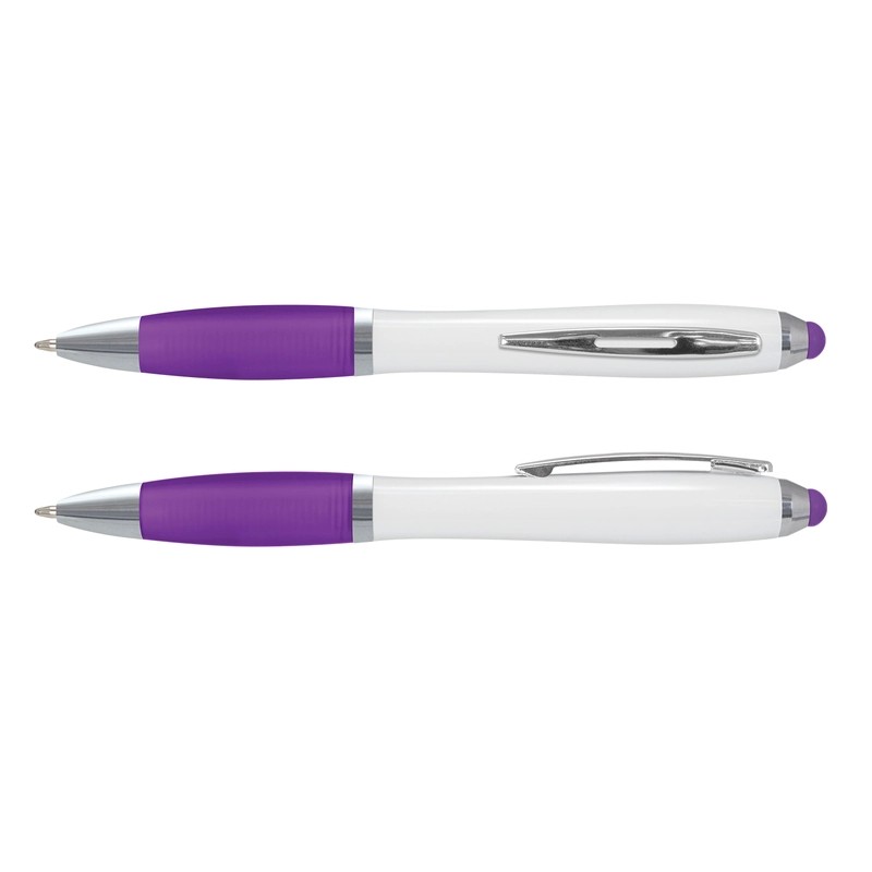 Vistro White Barrel Plastic Stylus Pen