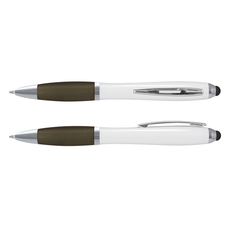 Vistro White Barrel Plastic Stylus Pen