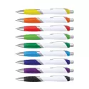 Borg White Barrel Plastic Pen
