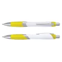 Borg White Barrel Plastic Pen