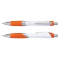 Borg White Barrel Plastic Pen