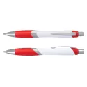 Borg White Barrel Plastic Pen