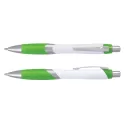 Borg White Barrel Plastic Pen