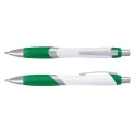 Borg White Barrel Plastic Pen