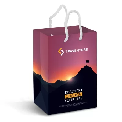 Small Full Colour Laminated Paper Carry Bag