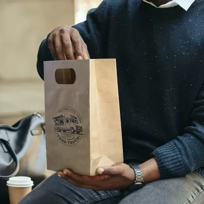 Medium Portrait 180gsm Die Cut Paper Bag