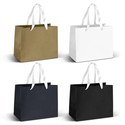 Medium 180gsm Ribbon Handle Paper Bag